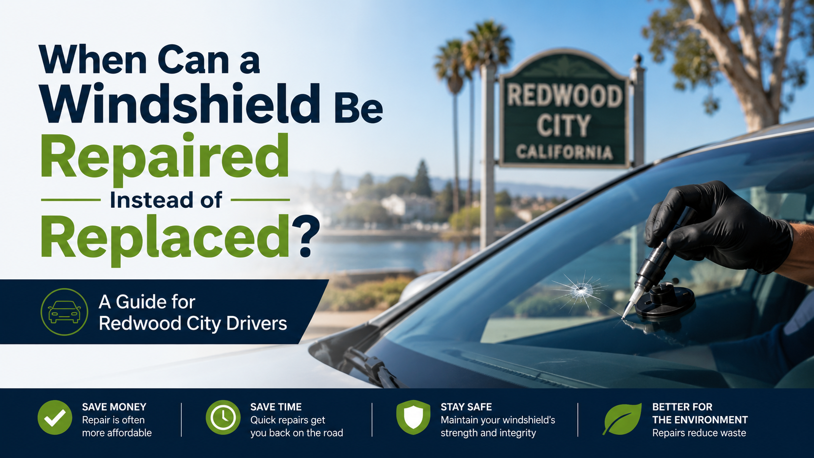 When Can a Windshield Be Repaired Instead of Replaced? A Guide for Redwood City Drivers